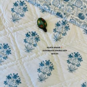 BLOCK BAHAR 5 HANDBLOCK DOUBLE BED QUILTS