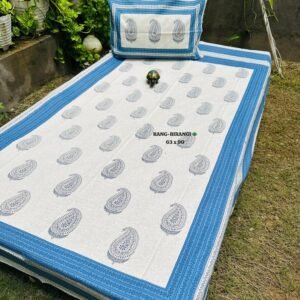 Premium Soft Cotton Single Bedsheet – (60×90 Inches)