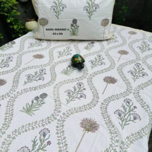 Premium Soft Cotton Single Bedsheet – (60×90 Inches)