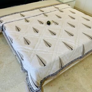 BLOCK BAHAR 5 HANDBLOCK DOUBLE BED QUILTS