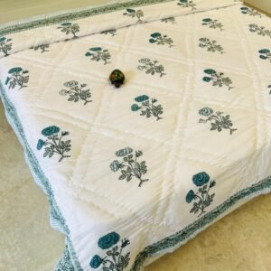 BLOCK BAHAR 5 HANDBLOCK DOUBLE BED QUILTS