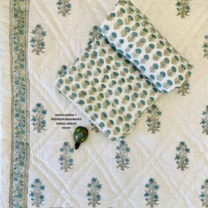 BLOCK BAHAR PREMIUM HANDBLOCK SINGLE QUILTS 60x90