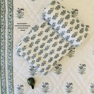 BLOCK BAHAR PREMIUM HANDBLOCK SINGLE QUILTS 60x90